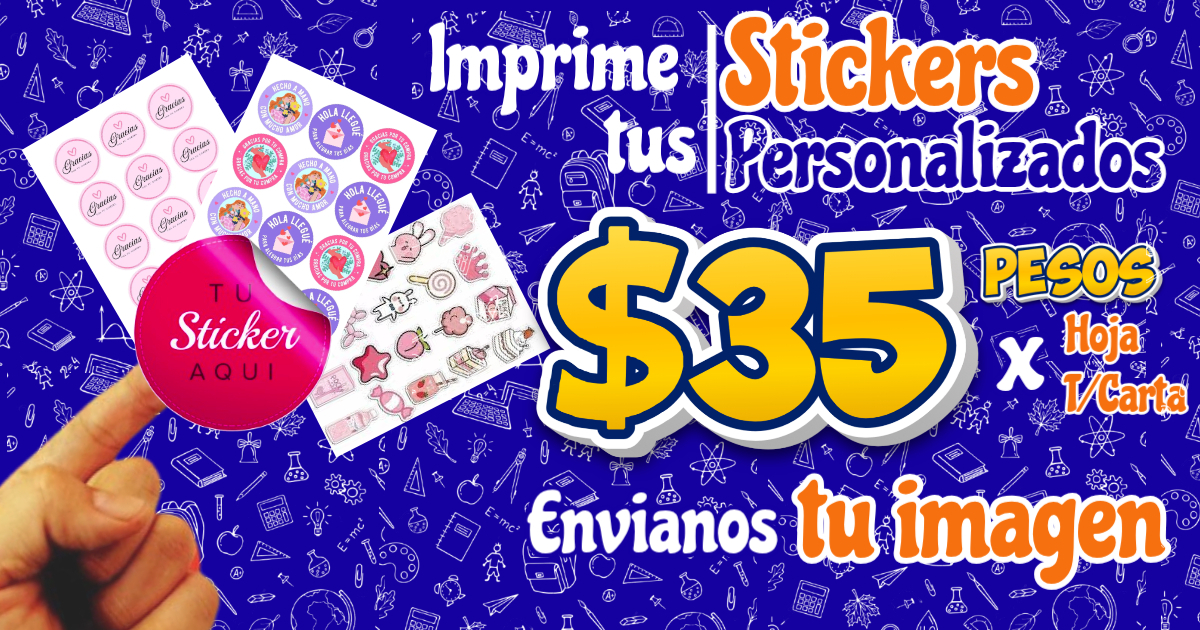 Papelería del Pacífico promo stickers